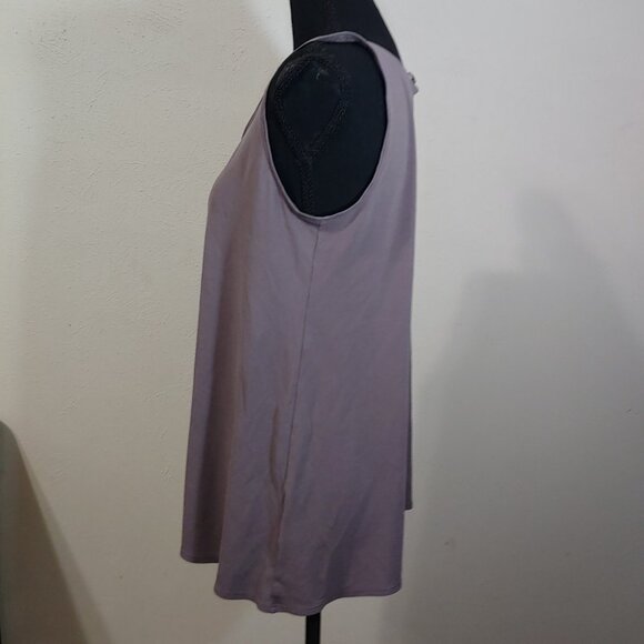 Eileen Fisher Stretch Silk Jersey Tank Top Women Size Small - Picture 4 of 6